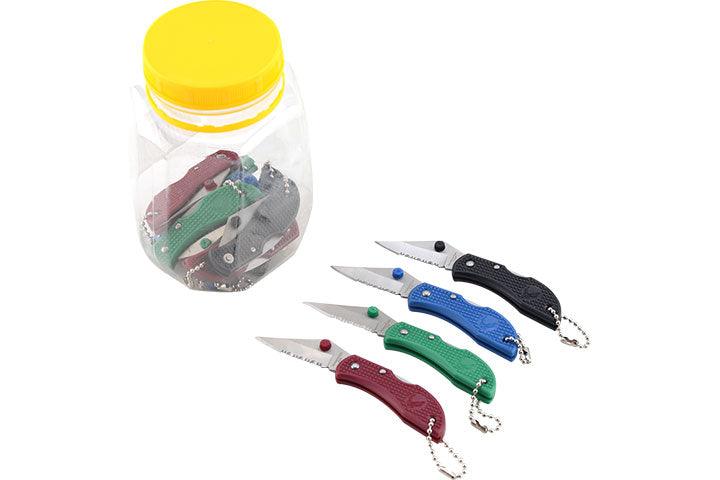 Mini Folding Knife/Keychain - Assorted Colors - Game-On.no