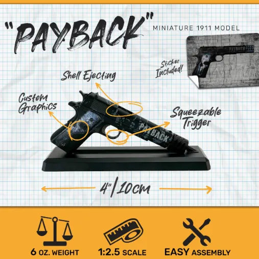Mini "Payback" 1911 - Replika Modell - Game-On.no