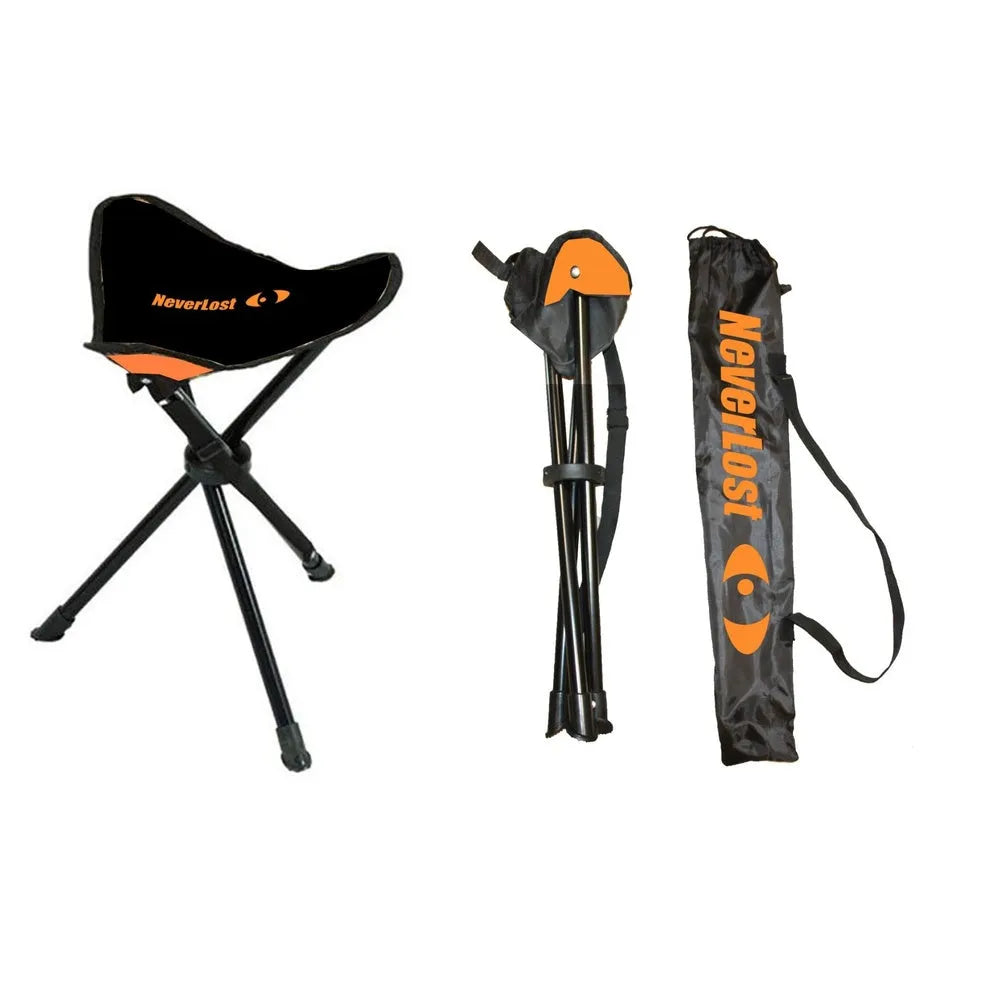 NeverLost Tripod Stol – Sammenleggbar Turstol for Jakt og Friluftsliv - Game-On.no