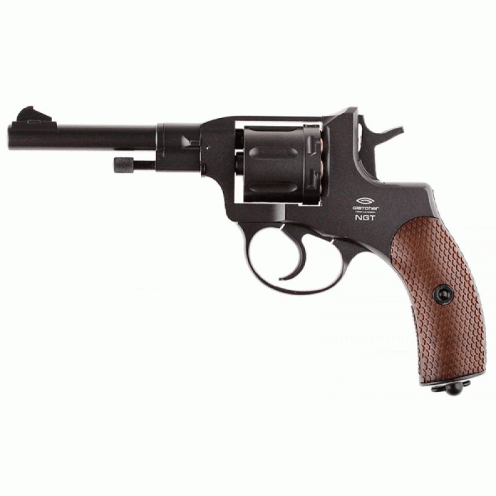 Nagant M1895 - Full Metall CO2 Drevet Revolver - 4.5mm BB