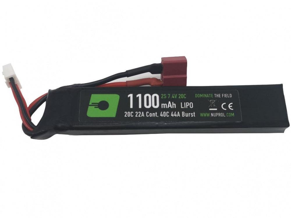 NP Akku Li-Po 7.4V 20C Stick - 1100mAh - Deans - Game-On.no