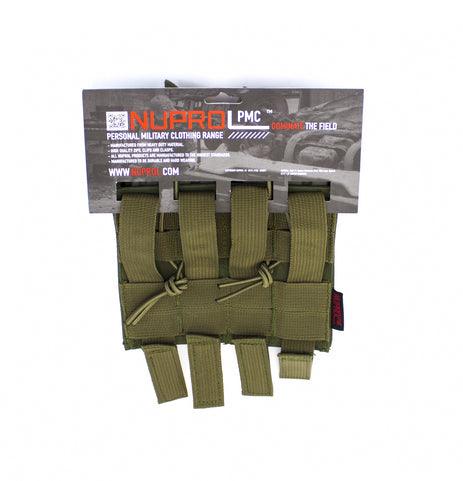 NP - Double Open Magazine Pocket for M4/M15/M16 Magazines - Olive - Game-On.no