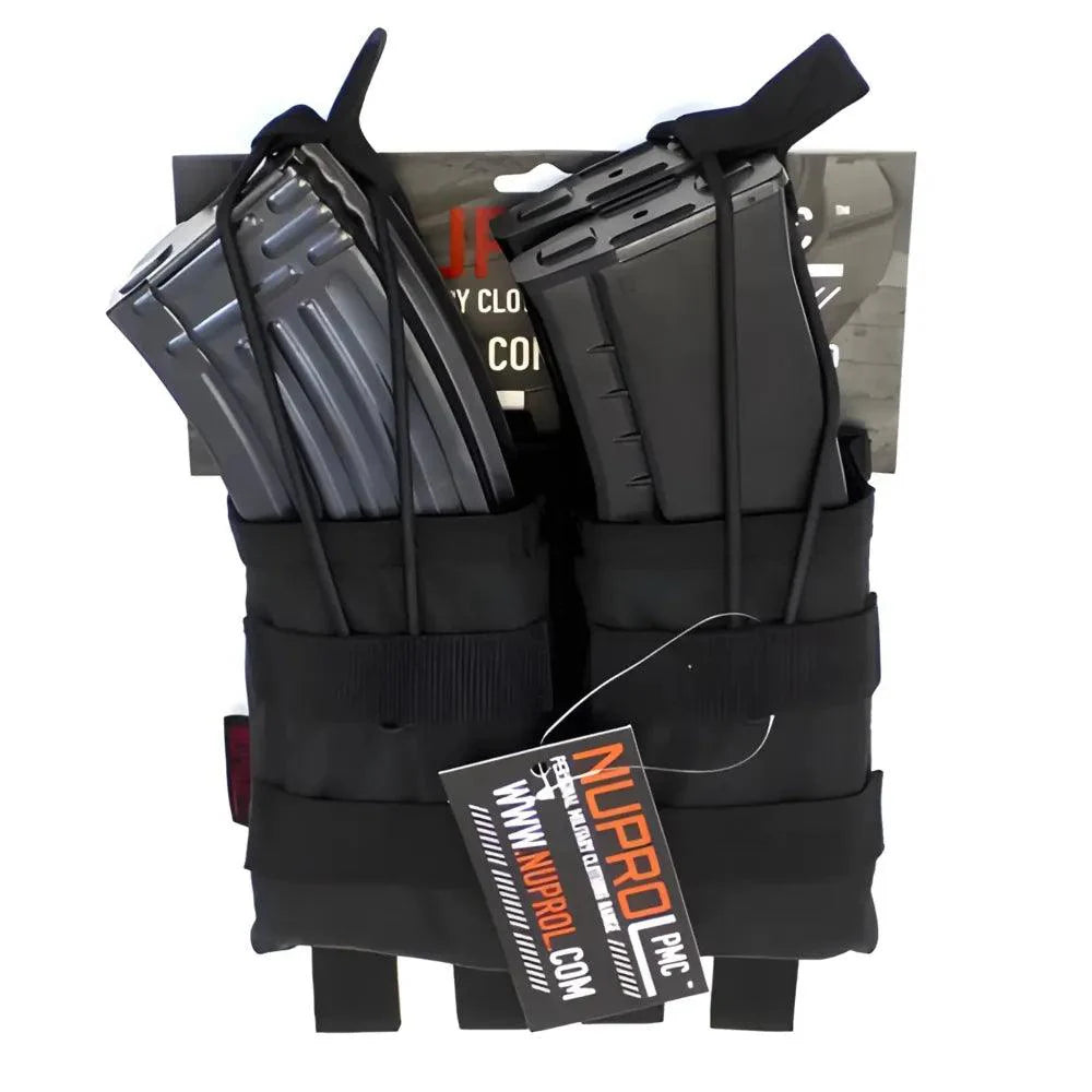 Nuprol PMC AK Double Mag Pouch - Schwarz - Game-On.no