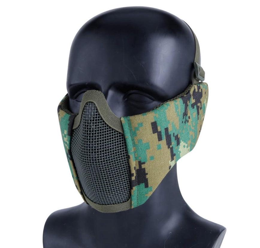 Nuprol - V5 Mesh Protective Mask for Airsoft - Digital Woodland - Game-On.no