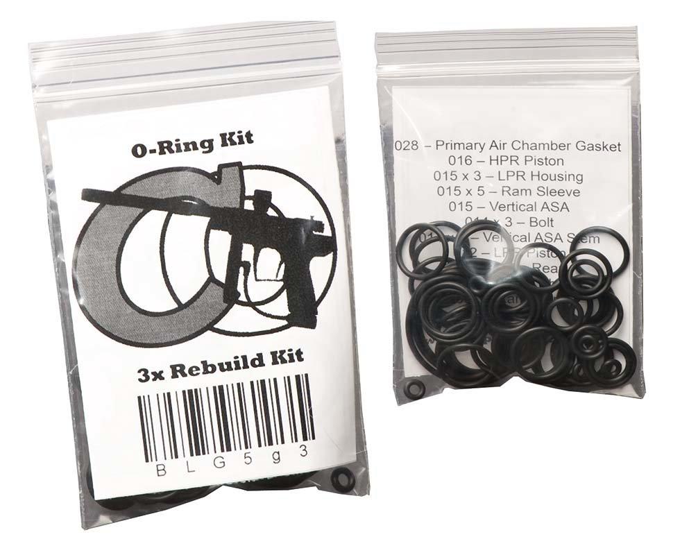 O-ring kit for Dye DM4,5,C,6,7 (x3) - Game-On.no