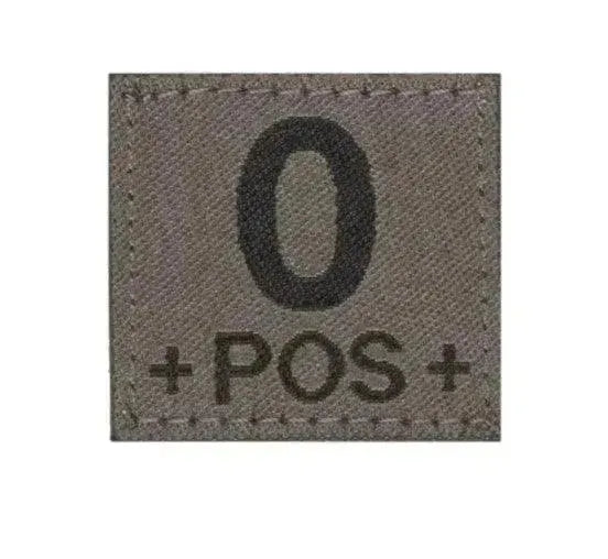 Patch - Blodtype 0+ Borrelås - Type 0 Positiv - Game-On.no
