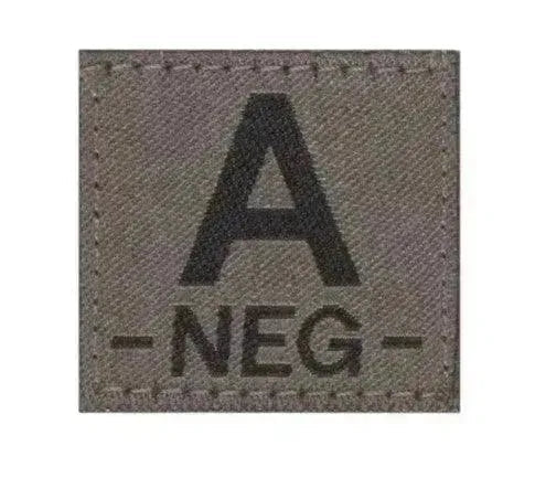 Patch - Blodtype A- Borrelås - Type A Negativ - Game-On.no