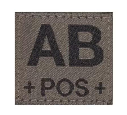 Patch - Blodtype AB+ Borrelås - Type AB Positiv - Game-On.no