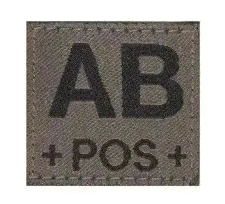 Patch - Blodtype AB+ Borrelås - Type AB Positiv - Game-On.no
