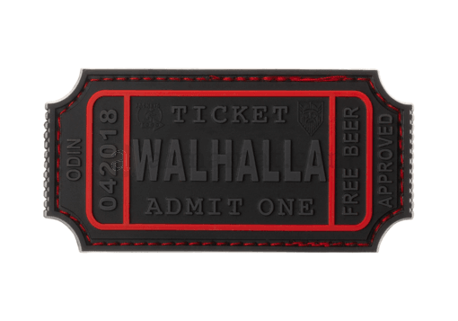 Aufnäher - Große Walhalla Ticket Gummi - Blackops - Game-On.no