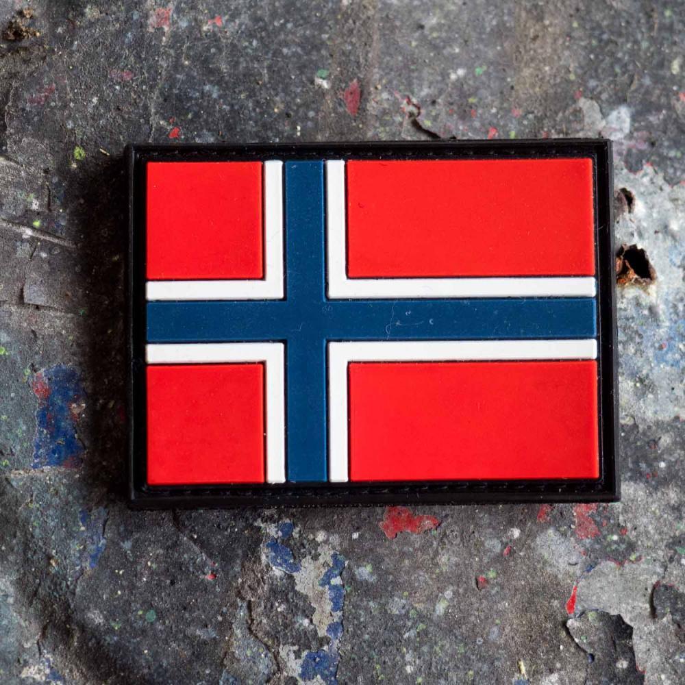 Aufnäher - Norwegische Flagge - PVC - Game-On.no