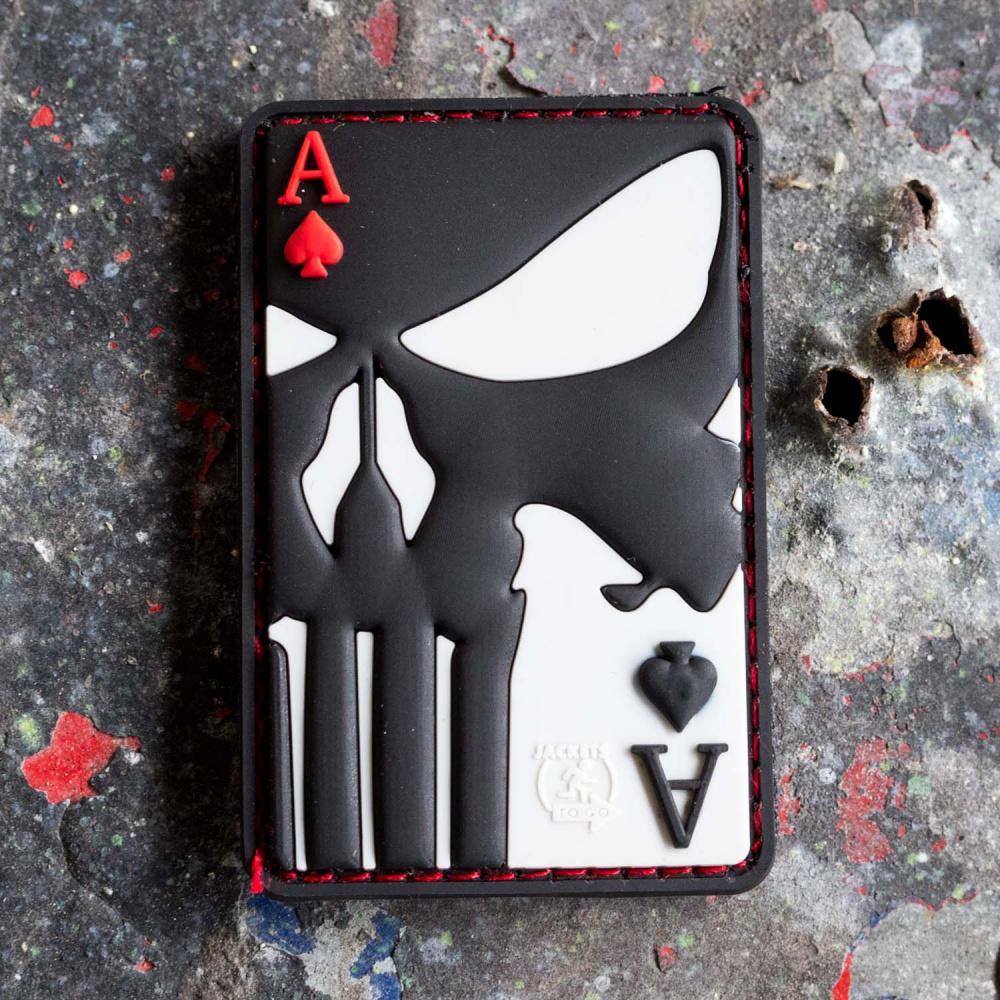 Patch - Punisher Ace of Spades Rubber - Game-On.no