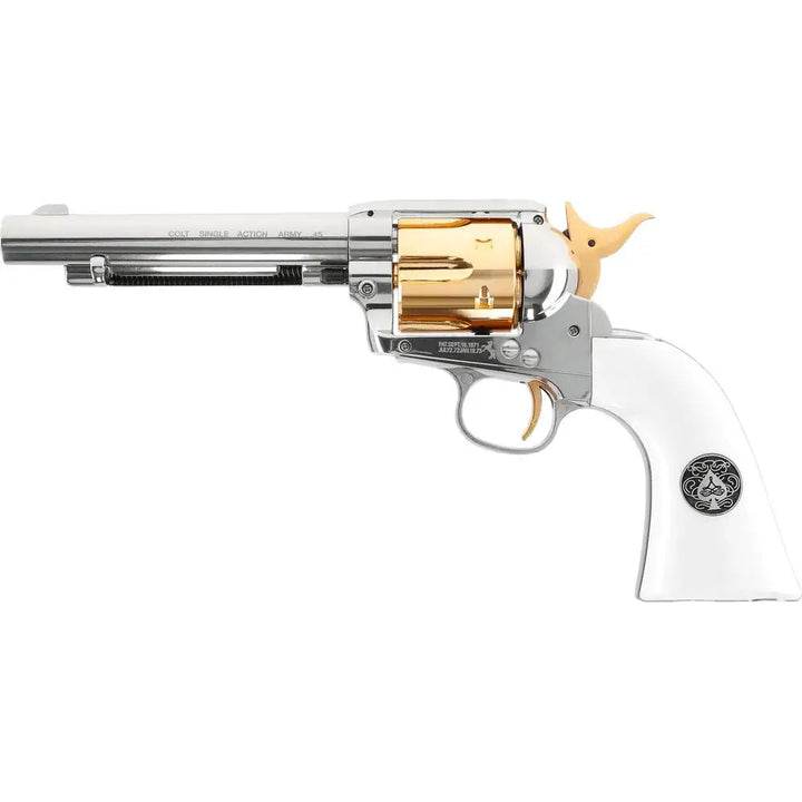 Peacemaker SAA .45 Smoke Wagon - CO2 Drevet Revolver - 4.5mm Pellets - Game-On.no