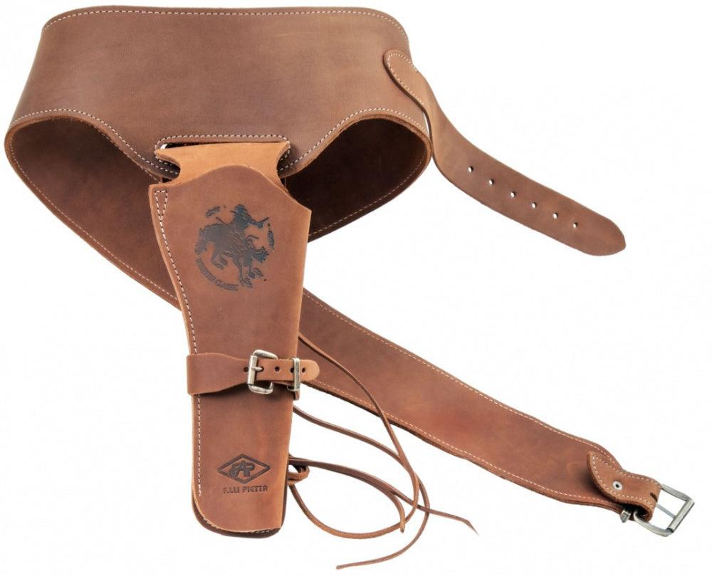 Pietta - Western Style Gürtel mit Revolver Holster - Leder - Game-On.no