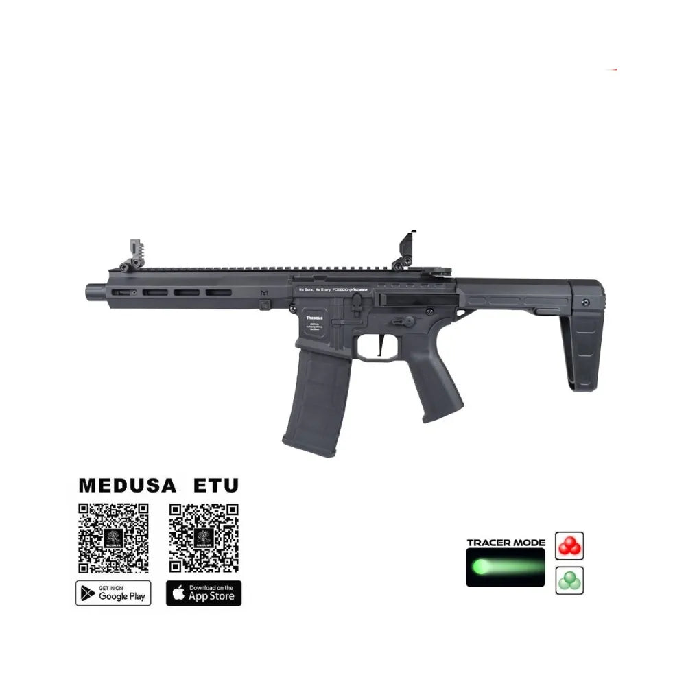 Softgun Poseidon - Theus M4 PDW Elektrisk Softgun Rifle - Medusa Mosfet og Inn ...