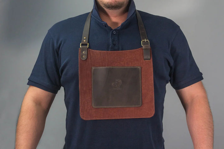 Small Apron for Wood Carving - Leather