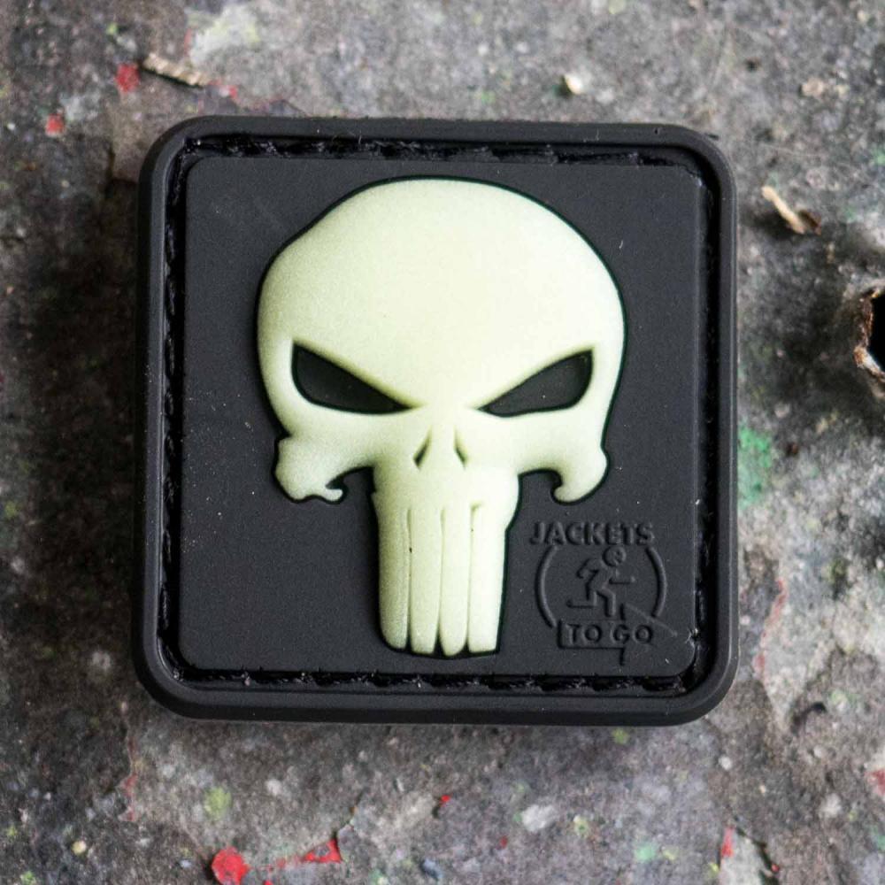 Punisher Patch - Lyser i Mørket - Game-On.no