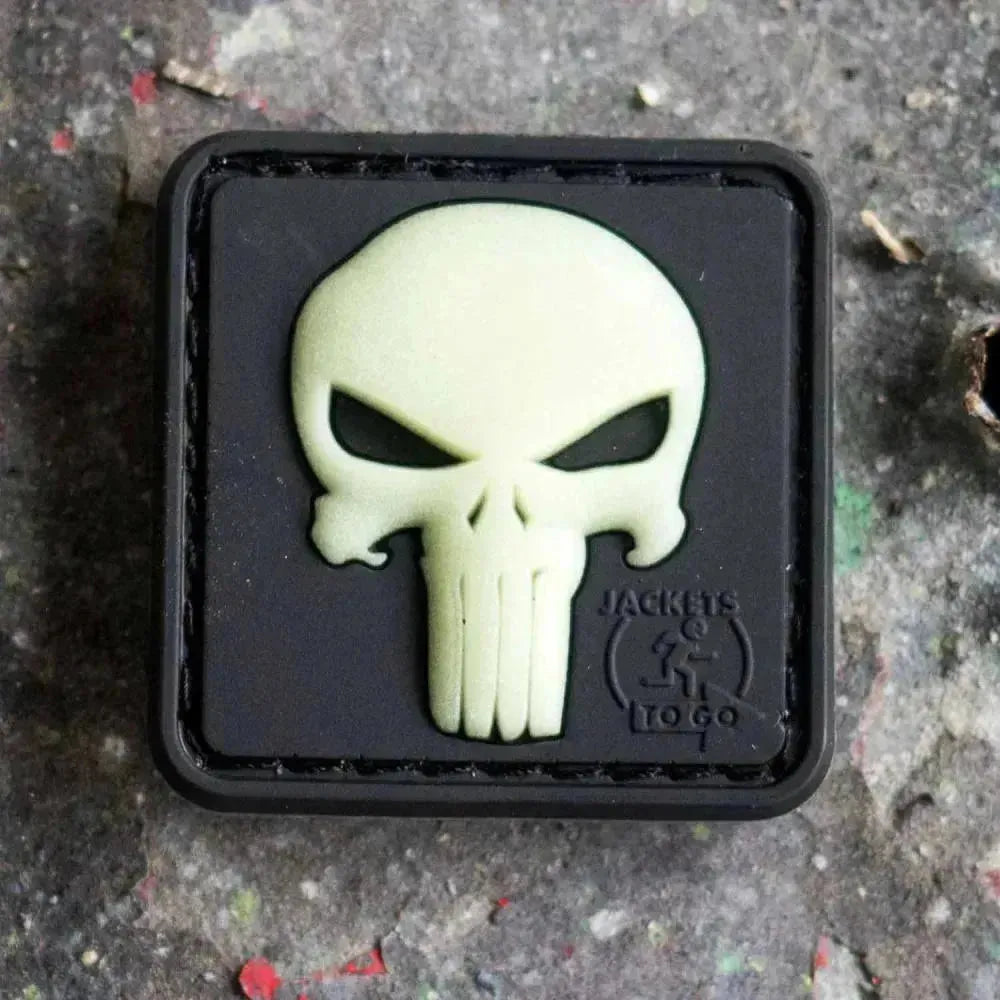 Punisher Patch - Lyser i Mørket - Game-On.no