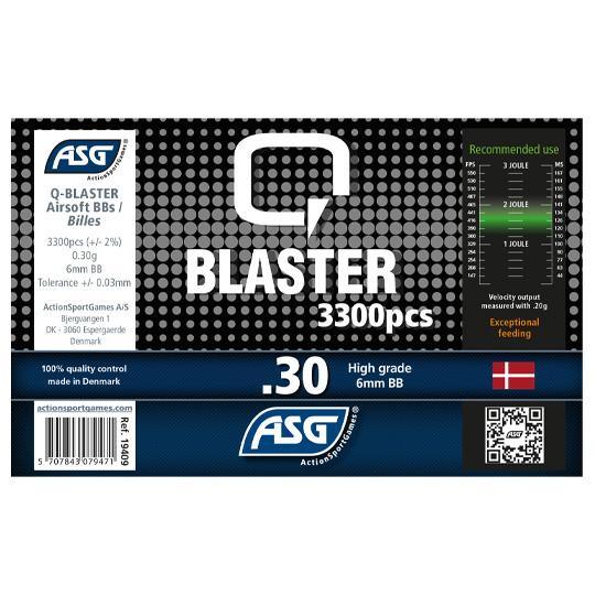 Q-Blaster Softgunkuler - 0.30g - 3300stk - Game-On.no