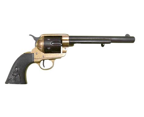 1873 Peacemaker 7,5 Revolver Replica - Svart/guld - Game-On.com