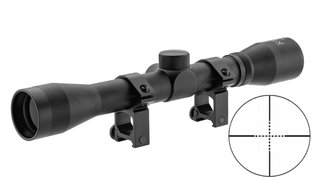 RTI Optics Binocular Scope 4x32mm MilDot - 21mm Mount - Game-On.com