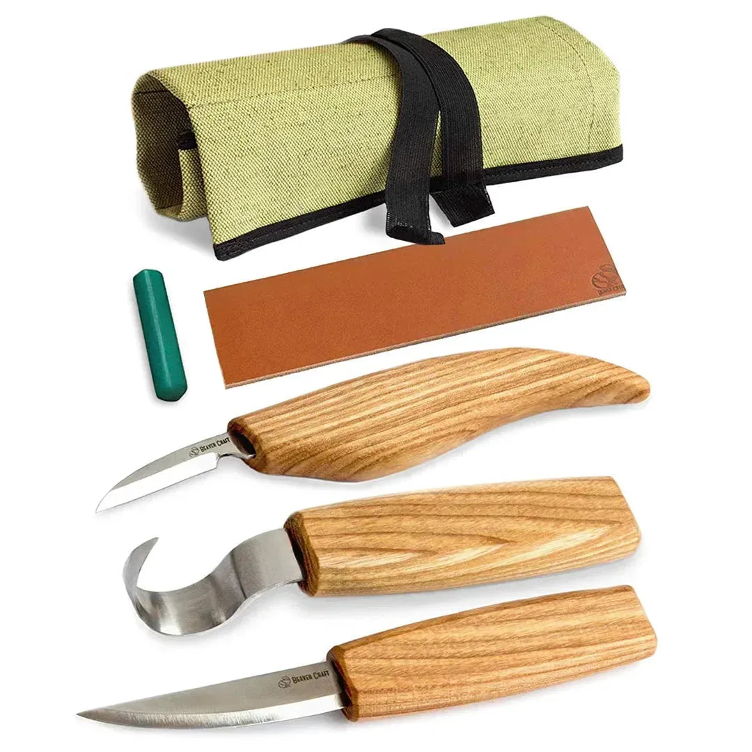 S13 Treskjæresett med Etui - Skjekniv - Game-On.no