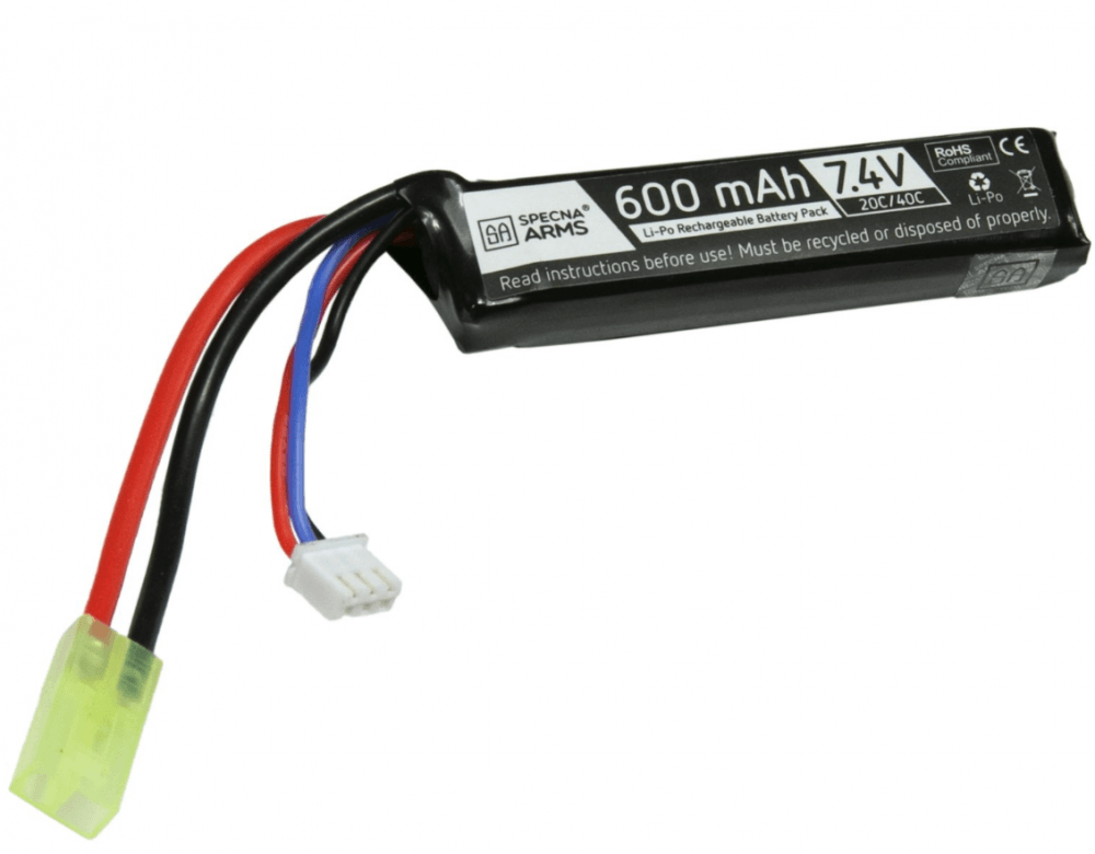 SA - Li-Po 7.4V 600mAh 20/40C akku PDW:hen - Mini Tamiya - Game-On.no