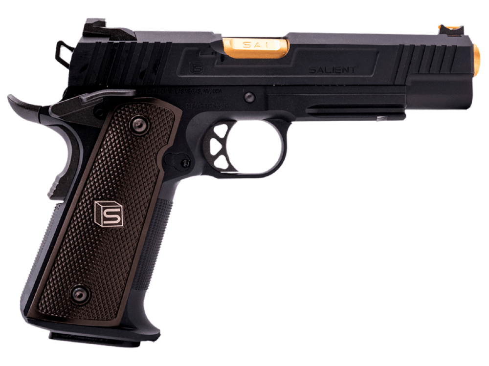 Salient Arms 1911 Blowback Softgun pistooli täysmetalli - Musta - Game-On.no