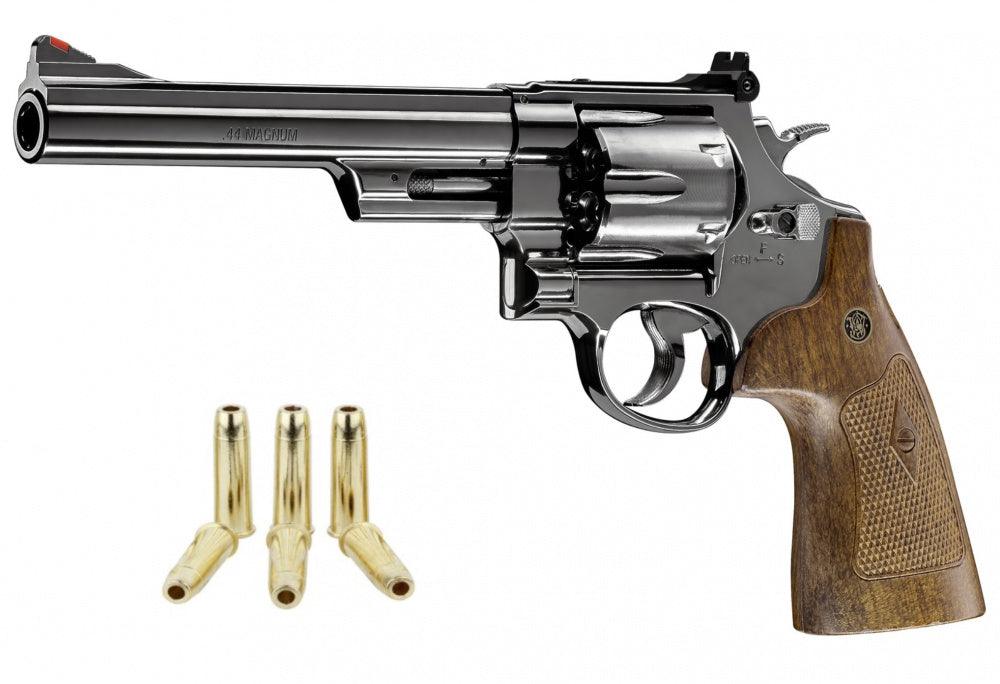 S&W - M29 6.5 CO2 Powered - 4.5mm PELLETS Revolveri - Sininen kiillotettu - Game-On.no