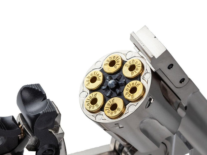 Schofield 6`- Luftvåpen Revolver - 4.5mm Pellet - Sølv - gameon.eu