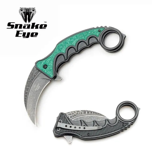 SE - Karambit Folekniv - Stonewashed Klinge - Game-On.no