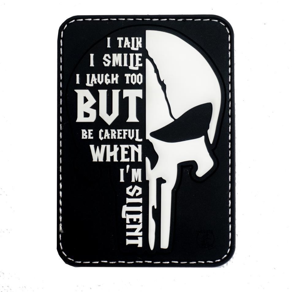 Silent Punisher Patch - Schwarz/Weiß - Game-On.com