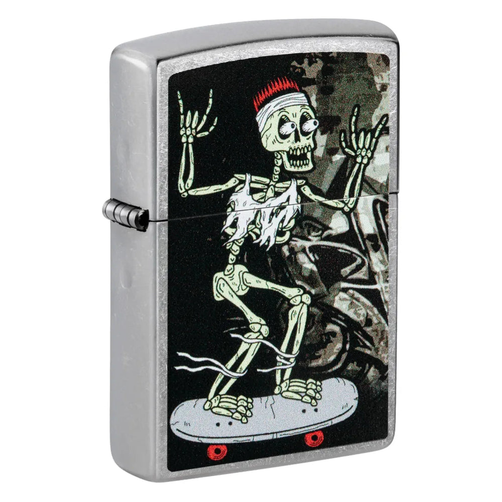 Skateboard Skjelett Motiv - Lighter - Game-On.no