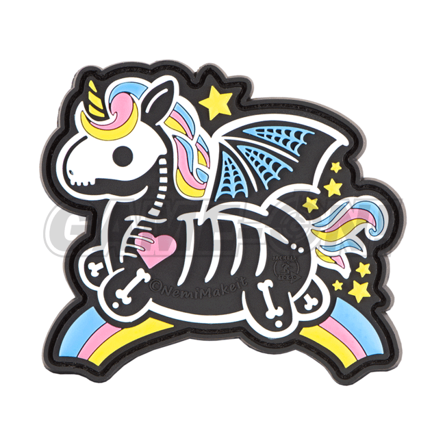 Skeleton Unicorn Patch - Rainbow - Game-On.com