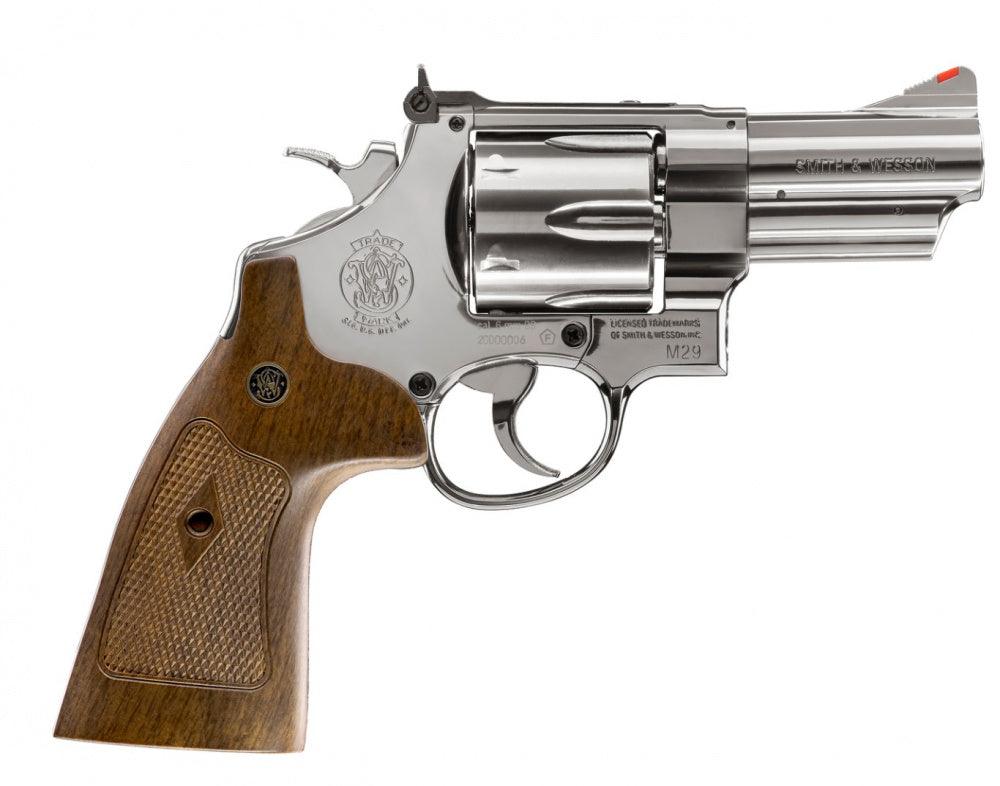 Smith & Wesson - M29 3 CO2 Drevet Softgunrevolver - Blå Polert - gameon.eu