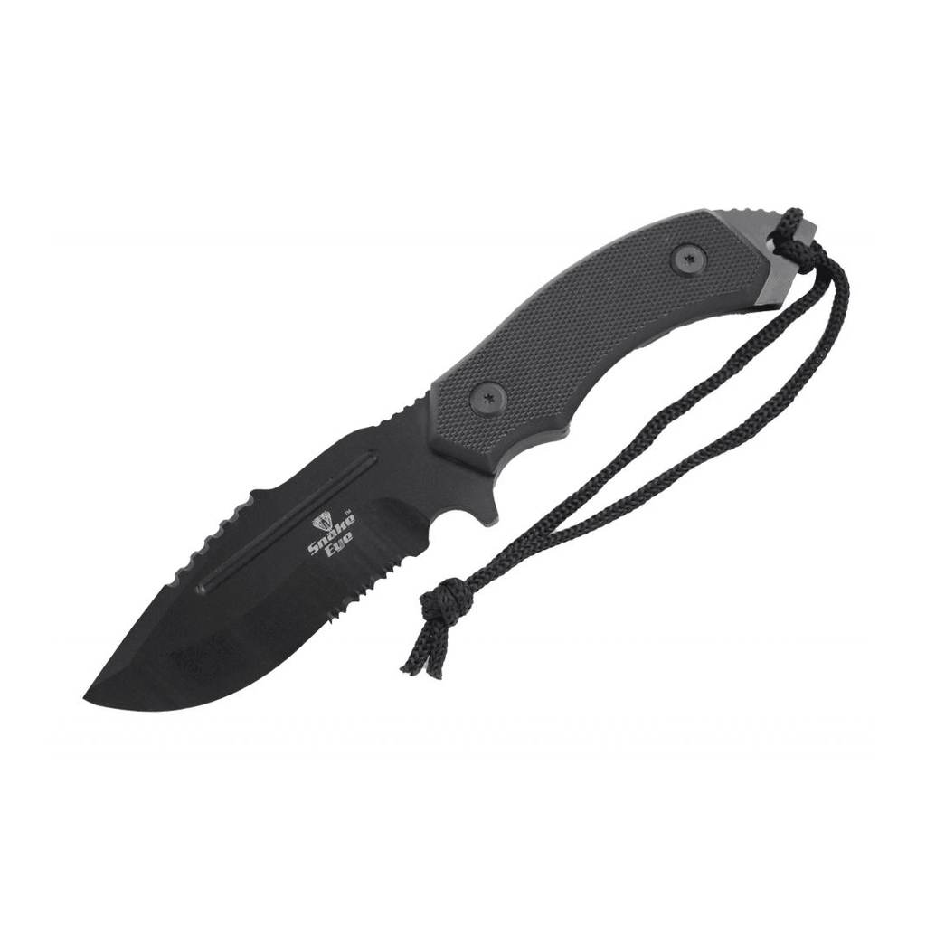 Snake Eye jaktkniv - tandad - med slida - 20cm - Game-On.no