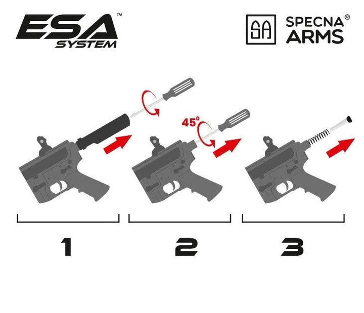 Specna Arms - C03 CORE™ HAL ETU™ Elektrisk Softgunrifle - Svart - Game-On.no