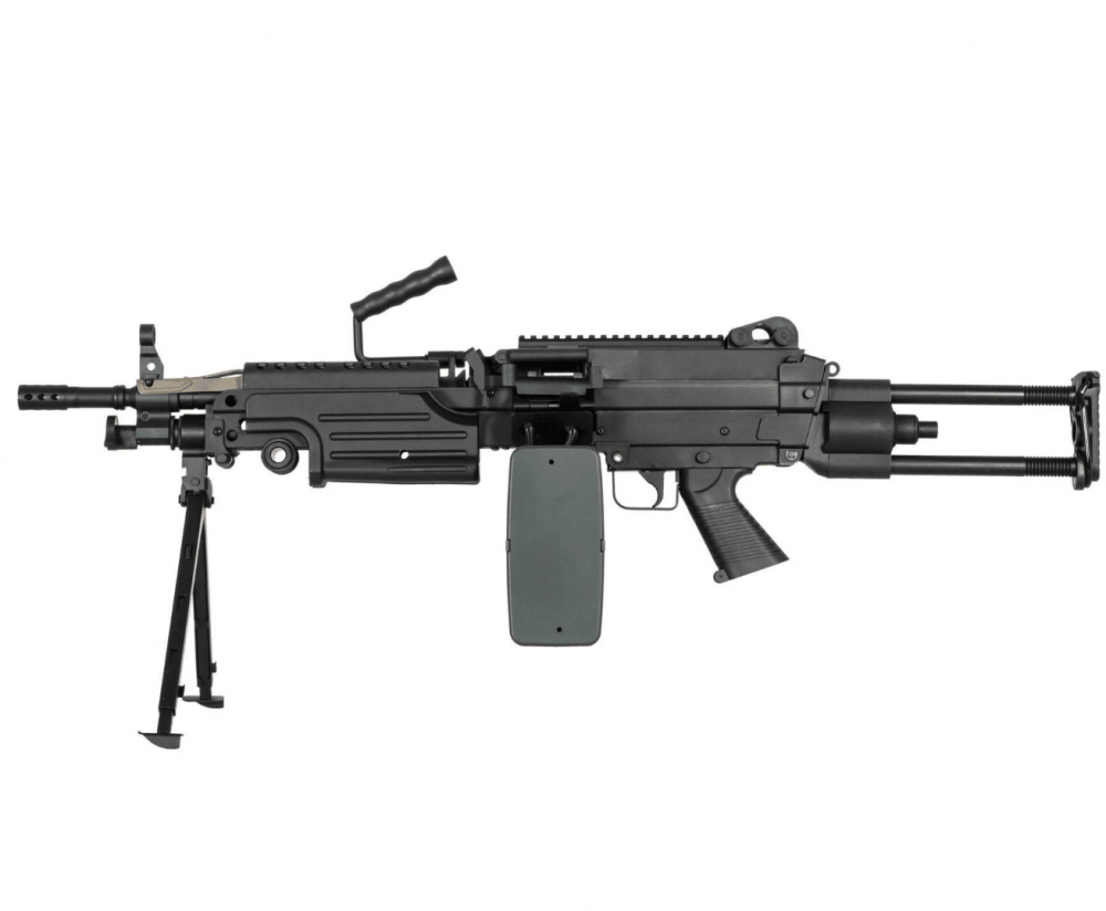 Specna Arms - M249 PARA Core elektrisk maskingevær - Sort - Game-On.no