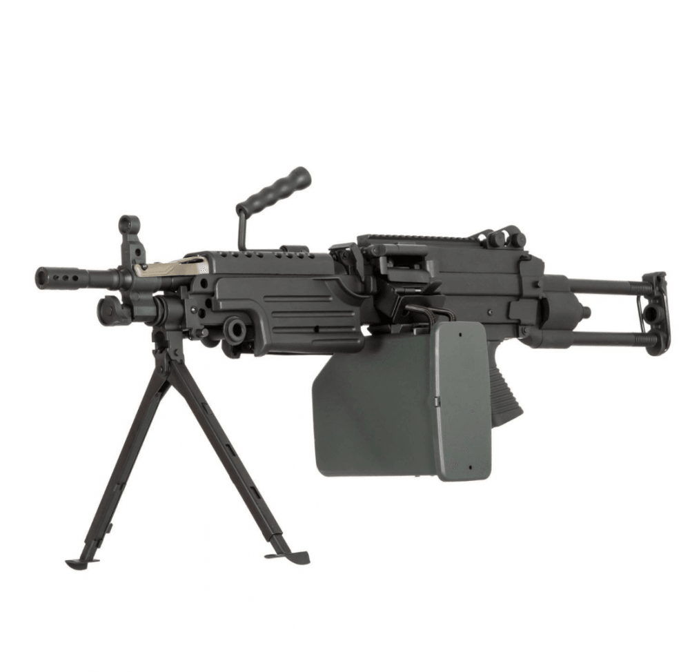 Specna Arms - M249 PARA Core elektrisk maskingevær - Sort - Game-On.no