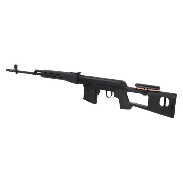 Specna Arms Retro Dragunov SVD softgun sniper i polymer, skrått forfra