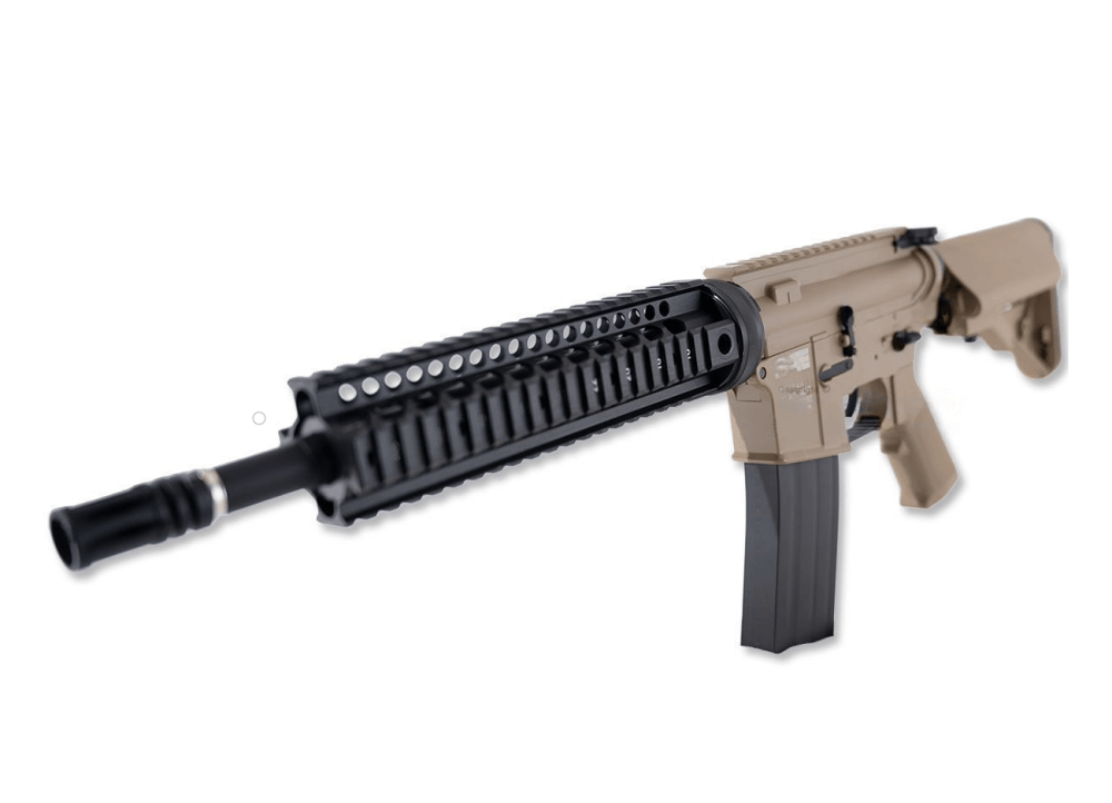 Swiss Arms - FN Herstal M4 Co2 4.5mm Luftvåpen - Tan - Game-On.no