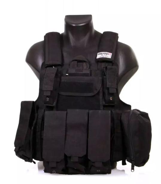 Swiss Arms Taktisk Vest CRS - Svart - Game-On.no