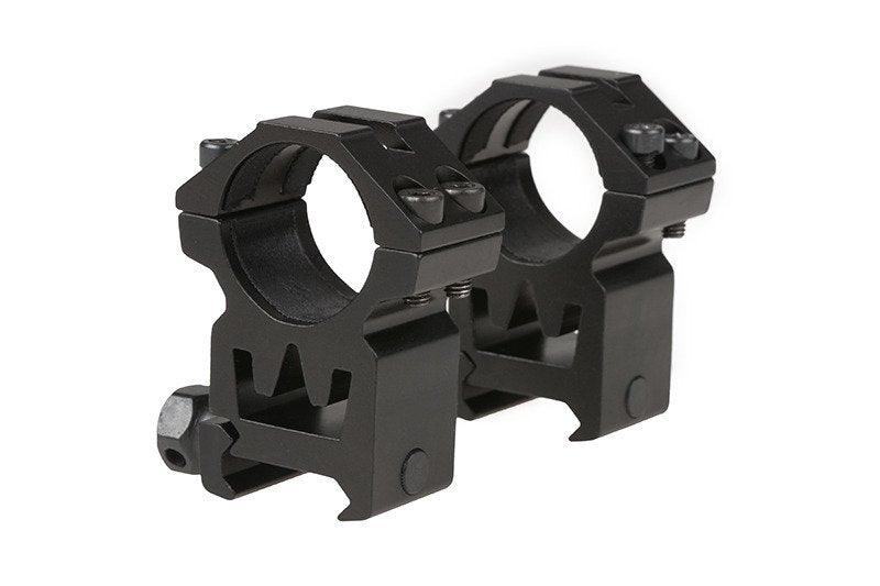 Tactical Mounting Rings Ø25 High - 21mm - Game-On.no