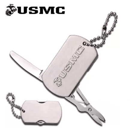 USMC - Dog Tag Multiverktyg Foldekniv - Game-On.no