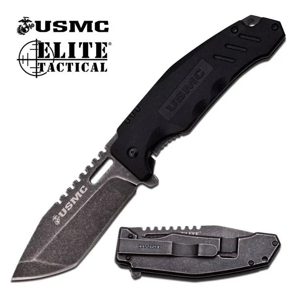 USMC - Taktisk Foldekniv med Belteklips - Game-On.no