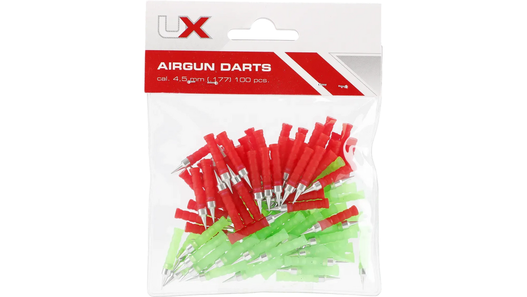 UX Airgun Darts 4.5mm – 100 stk gjenbrukbare dartpiler til luftvåpen - Game-On.no