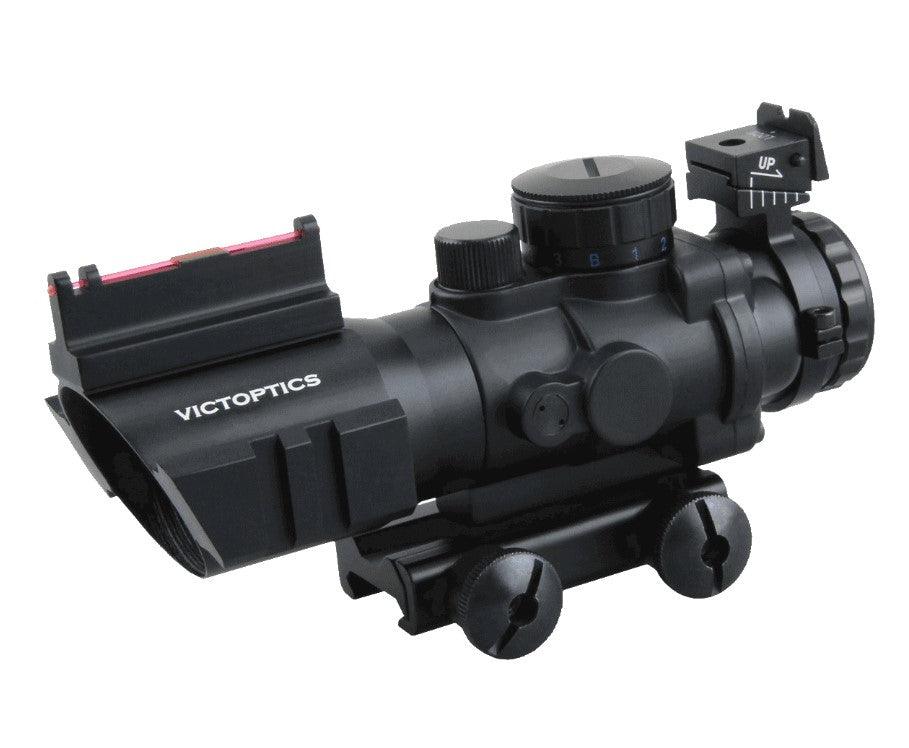 Vector Optics - C1 ACOG-sikten - 4x32 mm rödpunkt med 21 mm fäste - Game-On.com