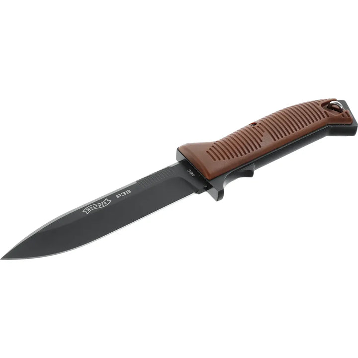 P38 Kniv - Med Lærslire - Lisensiert