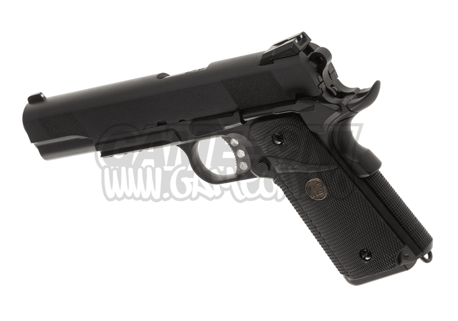 WE - 1911 MEU kaasukäyttöinen pehmopistooli - Musta - Game-On.com