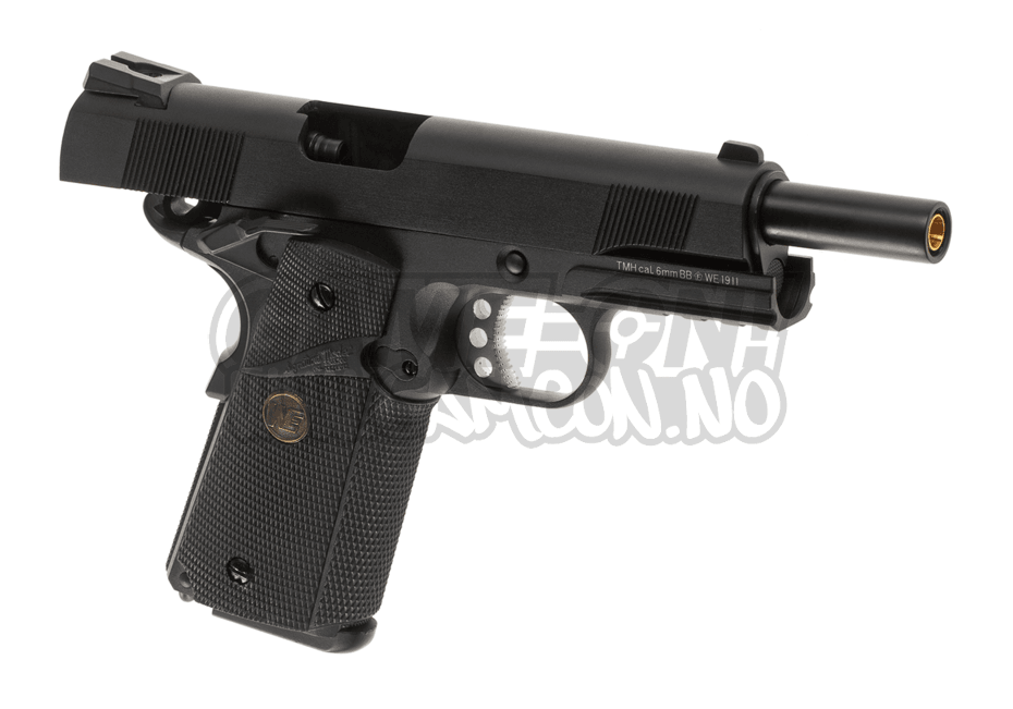 WE - 1911 MEU kaasukäyttöinen pehmopistooli - Musta - Game-On.com